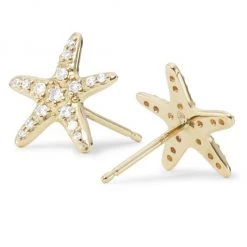 Sydney Evan 14K Yellow Gold & Diamond Starfish Stud Earrings -Sydney Evan Online Shop unnamed file 473