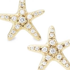 Sydney Evan 14K Yellow Gold & Diamond Starfish Stud Earrings -Sydney Evan Online Shop unnamed file 474