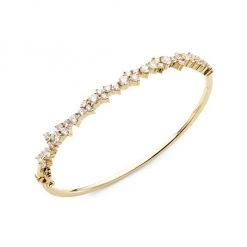 Sydney Evan 14K Yellow Gold & Diamond Bangle