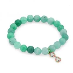 Sydney Evan Whimsical 14K Yellow Gold, Diamonds & Chrysoprase Bracelet