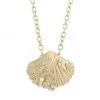 Sydney Evan 14K Yellow Gold, Diamond, & 2-3MM Pearl Clamshell Pendant Necklace