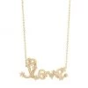 Sydney Evan 14K Yellow Gold & Diamond "Love" Pendant Necklace
