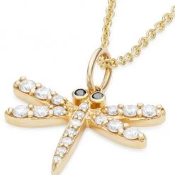 Sydney Evan 14K Yellow Gold & Diamond Dragonfly Pendant Necklace -Sydney Evan Online Shop unnamed file 535