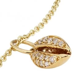 Sydney Evan 14K Yellow Gold & Diamond Small Cowrie-Shell Pendant Necklace -Sydney Evan Online Shop unnamed file 546