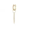Sydney Evan 14K Yellow Gold & Diamond Small Needle Drop Earring