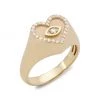 Sydney Evan 14K Yellow Gold & Diamond Evil-Eye Heart Signet Ring -Sydney Evan Online Shop unnamed file 588