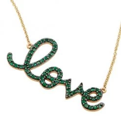 Sydney Evan 14K Yellow Gold & Emerald "Love" Pendant Necklace -Sydney Evan Online Shop unnamed file 626