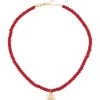 Sydney Evan 14K Yellow Gold & Ruby Sitting Buddah Beaded Anklet
