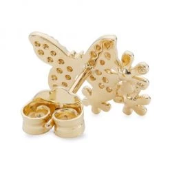 Sydney Evan 14K Yellow Gold & Diamond Butterfly & Daisy Stud Earrings -Sydney Evan Online Shop unnamed file 663