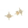 Sydney Evan 14K Yellow Gold & Diamond Small Starburst Single Stud Earring
