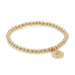 Sydney Evan 14K Yellow Gold & Diamond Gemini Medallion Bracelet