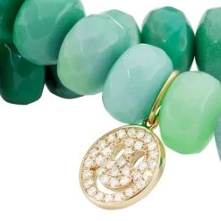 Sydney Evan Icon 14K Yellow Gold, Diamonds & Green Opa Bracelet -Sydney Evan Online Shop unnamed file 680