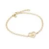 Sydney Evan 14K Yellow Gold & Diamond Small Evil-Eye Heart Charm Bracelet