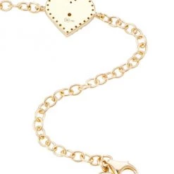 Sydney Evan 14K Yellow Gold & Diamond Small Evil-Eye Heart Charm Bracelet -Sydney Evan Online Shop unnamed file 691