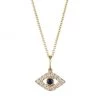 Sydney Evan 14K Gold, Diamond & Sapphire Evil Eye Pendant Necklace -Sydney Evan Online Shop unnamed file 701