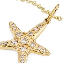 Sydney Evan 14K Yellow Gold & Diamond Small Starfish Pendant Necklace -Sydney Evan Online Shop unnamed file 733