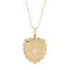 Sydney Evan 14K Yellow Gold & Diamond Shield Pendant Necklace