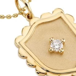 Sydney Evan 14K Yellow Gold & Diamond Shield Pendant Necklace 9 Sydney Evan 14K Yellow Gold & Diamond Shield Pendant Necklace -Sydney Evan Online Shop unnamed file 737