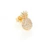 Sydney Evan Diamond & 14K Yellow Gold Pineapple Single Stud Earring
