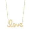 Sydney Evan 14K Yellow Gold "Love" Pendant Necklace