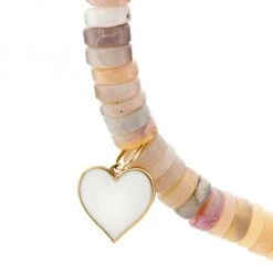 Sydney Evan 14K Yellow Gold, Enamel, & Opal Heishi Bead Heart Charm Bracelet<br> 9 Sydney Evan 14K Yellow Gold, Enamel, & Opal Heishi Bead Heart Charm Bracelet<br> -Sydney Evan Online Shop unnamed file 757