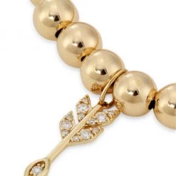 Sydney Evan 14K Yellow Gold & Diamond Arrow-Charm Stretch Bracelet -Sydney Evan Online Shop unnamed file 797