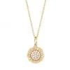 Sydney Evan 14K Yellow Gold & Diamond Sunflower Pendant Necklace