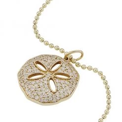 Sydney Evan 14K Yellow Gold & Diamond Large Sand-Dollar Pendant Necklace 9 Sydney Evan 14K Yellow Gold & Diamond Large Sand-Dollar Pendant Necklace -Sydney Evan Online Shop unnamed file 813