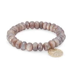 Sydney Evan 14K Yellow Gold, Opal & Diamond Pavé Sunburst Charm Bracelet