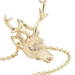 Sydney Evan 14K Yellow Gold & Diamond Deer Pendant Necklace 9 Sydney Evan 14K Yellow Gold & Diamond Deer Pendant Necklace -Sydney Evan Online Shop unnamed file 823