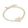 Sydney Evan 14K Yellow Gold & Diamond Medium Evil-Eye Heart Charm Bracelet