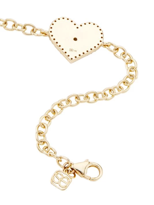 Sydney Evan 14K Yellow Gold & Diamond Medium Evil-Eye Heart Charm Bracelet 5 Sydney Evan 14K Yellow Gold & Diamond Medium Evil-Eye Heart Charm Bracelet - Image 3