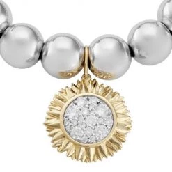 Sydney Evan Two-Tone 14K Gold & Diamond Sunflower-Charm Bracelet -Sydney Evan Online Shop unnamed file 857