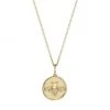 Sydney Evan Tiny Bee Coin 14K Yellow Gold & Diamond Pendant Necklace