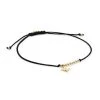 Sydney Evan 14K Yellow Gold & Diamond Star Charm Black Cord Bracelet