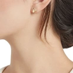 Sydney Evan 14K Yellow Gold & Diamond Good Luck Single Stud Earring -Sydney Evan Online Shop unnamed file 911