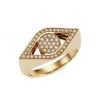 Sydney Evan 14K Yellow Gold & Diamond Large Evil Eye Signet Ring