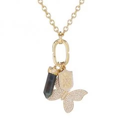Sydney Evan 14K Yellow Gold, Diamond & Labradorite Mixed-Charm Pendant Necklace