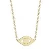 Sydney Evan 14K Yellow Gold Large Pure Evil Eye Necklace