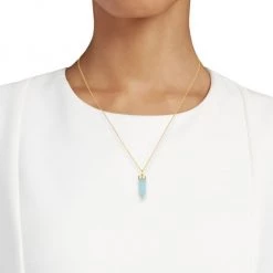 Sydney Evan 14K Yellow Gold, Aquamarine & Diamond Marquis Eye Crystal Point Pendant Necklace 5 Sydney Evan 14K Yellow Gold, Aquamarine & Diamond Marquis Eye Crystal Point Pendant Necklace -Sydney Evan Online Shop unnamed file 927