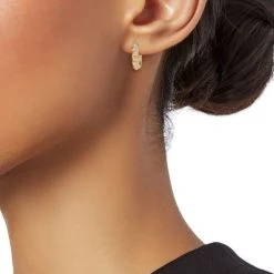 Sydney Evan 14K Yellow Gold & Diamond Mini Pyramid Huggie Hoops -Sydney Evan Online Shop unnamed file 929