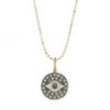 Sydney Evan Diamond & 14K Gold Small Evil Eye Medallion Pendant Necklace