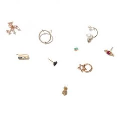 Sydney Evan Mini Enamel & 14K Yellow Gold Elephant Single Stud Earring -Sydney Evan Online Shop unnamed file 989